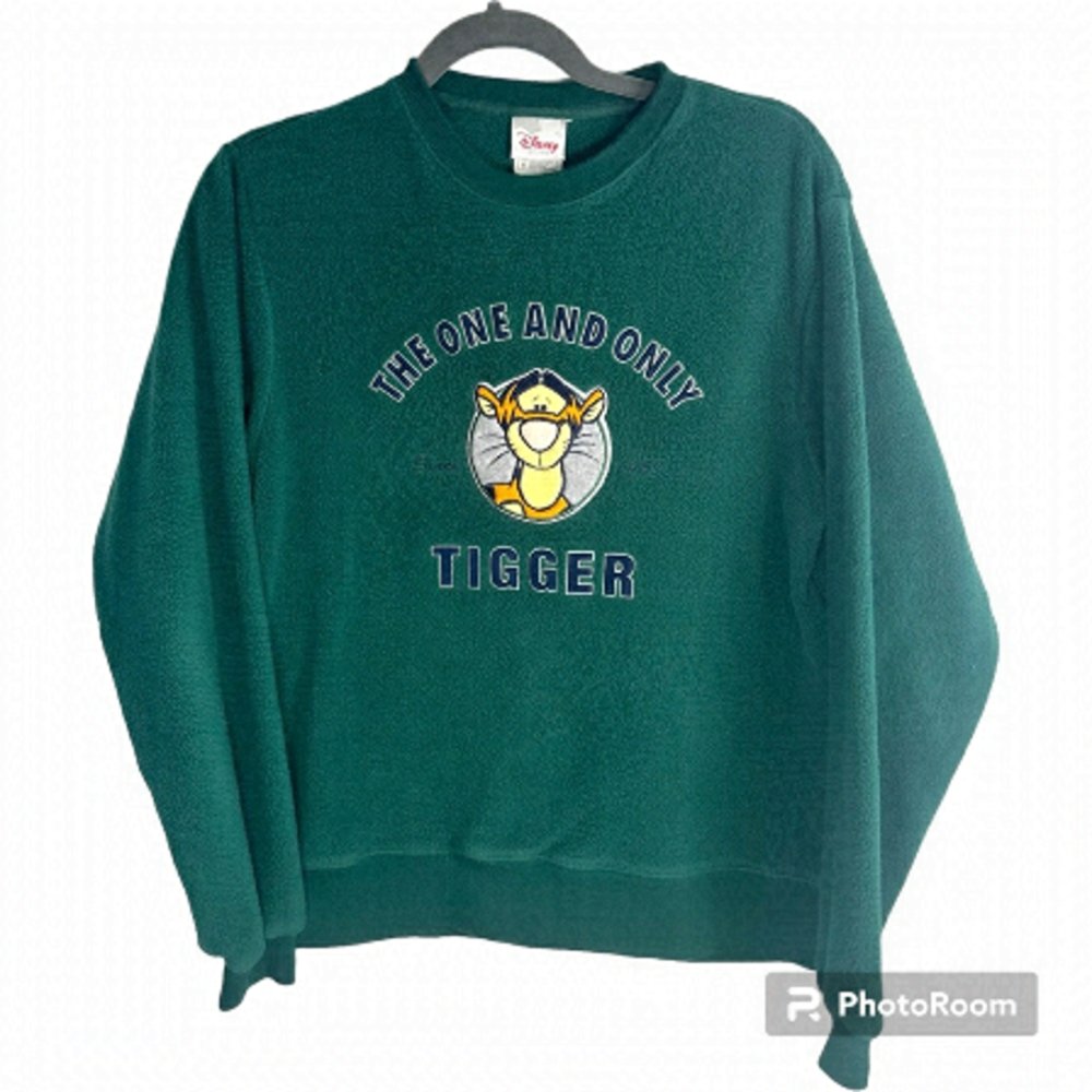 Disney store merchandise Tigger fleece sweatshirt vintage 90’s Winnie the Pooh